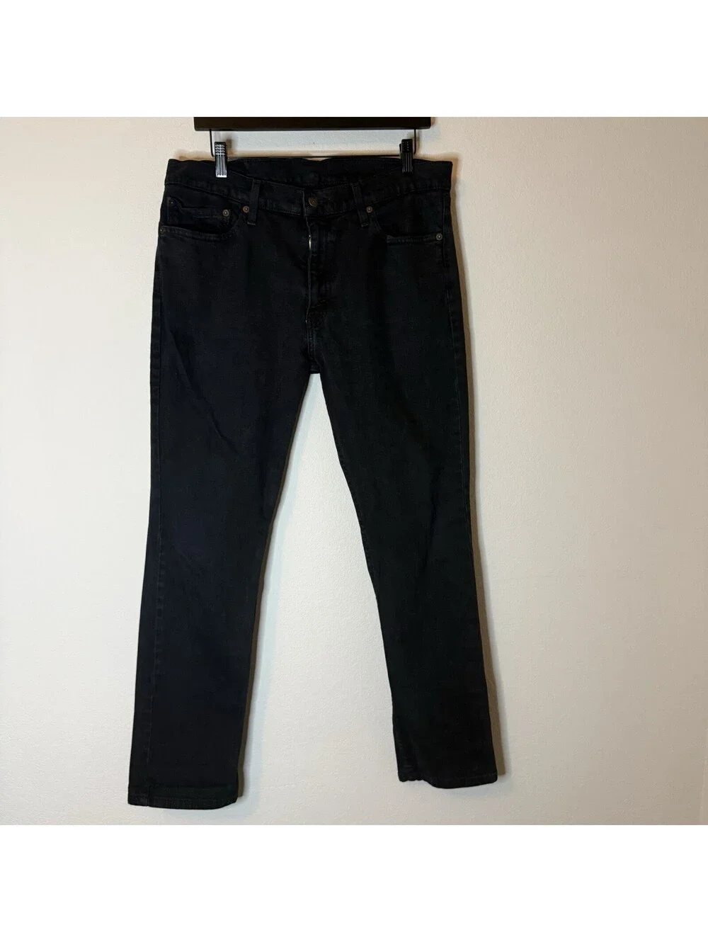 Levi’s 511 Slim Jeans Men’s 34x29 Black Water Less Stretch Denim
